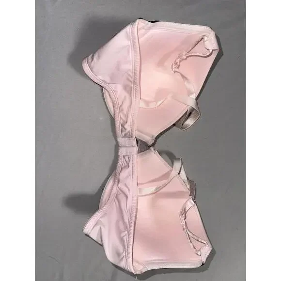 Smart & Sexy Pink and Black Lace Push-Up Bra 40D - Picture 6 of 9